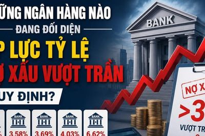 Nợ xấu hàng loạt ngân hàng vượt trần quy định, bộ đệm dự phòng mỏng đi