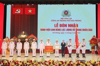 Công an TP Hải Phòng đón nhận danh hiệu Anh hùng lực lượng vũ trang nhân dân