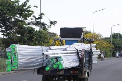 Tập trung xử lý xe tự chế chở hàng cồng kềnh
