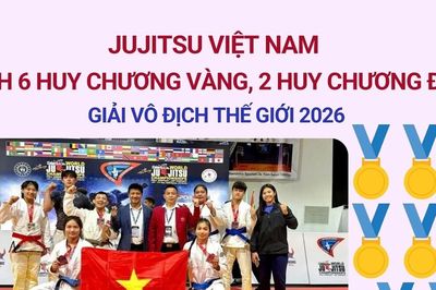 Jujitsu Việt Nam giành 6 huy chương Vàng tại giải vô địch thế giới