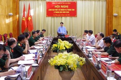 Đảng ủy Quân sự tỉnh lãnh đạo thực hiện một số nhiệm vụ trọng tâm 6 tháng đầu năm 2026