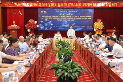 Lễ kỷ niệm Ngày Khoa học, Công nghệ và Đổi mới sáng tạo Việt Nam và Hội thảo khoa học về cuốn Lịch sử khoa học, công nghệ Cao Bằng