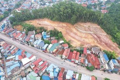 Quyết liệt xử lý sạt lở đồi ông Đống ở Thái Nguyên