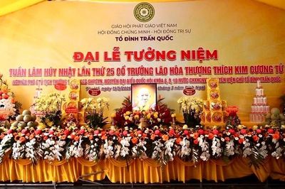 Hà Nội: Tưởng niệm 25 năm ngày Trưởng lão Hòa thượng Thích Kim Cương Tử viên tịch