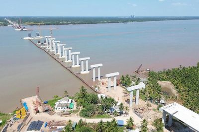 Siết chặt an toàn lao động tại công trường cầu Đại Ngãi