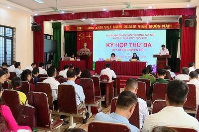 HĐND phường Tây Mỗ tổ chức kỳ họp thứ 3