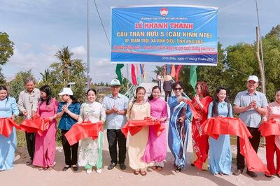 Xã Vĩnh Điều khánh thành cầu NT6