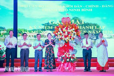 Gặp mặt, kỷ niệm 10 năm thành lập Hội cán bộ hưu 3 khối Dân - Chính - Đảng thành phố Ninh Bình