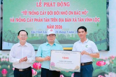 TP HCM: Xã Tân Vĩnh Lộc triển khai Tết trồng cây 'Đời đời nhớ ơn Bác Hồ'