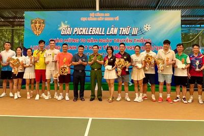 Sôi nổi Giải Pickleball lực lượng Cảnh sát kinh tế năm 2026
