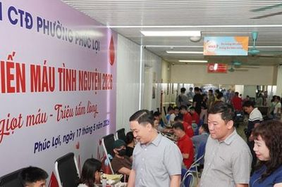 Phường Phúc Lợi: Lan tỏa tinh thần nhân ái qua Ngày hội hiến máu tình nguyện