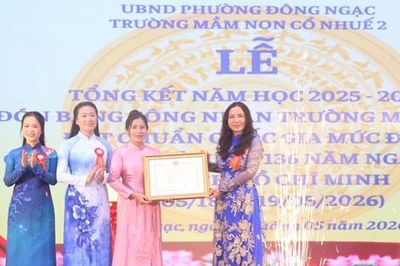 Phường Đông Ngạc: Trường Mầm non Cổ Nhuế 2 đạt chuẩn Quốc gia mức độ 2