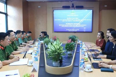 Lãnh đạo Công an thành phố Hà Nội tiếp đại diện Google Maps tại khu vực châu Á – Thái Bình Dương