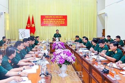 Quân khu 9 kiểm tra tiến độ xây dựng Hải đội Dân quân thường trực tại Cà Mau