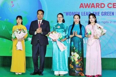 Phụ nữ Bắc Ninh đạt giải cuộc thi 'Phụ nữ kiến tạo tương lai xanh'