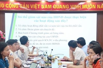 Tập huấn nâng cao kỹ năng giám sát, thẩm tra cho đại biểu HĐND xã Vĩnh Thanh