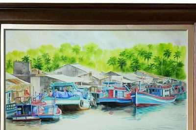 Triển lãm 'Non nước thanh bình': Mộc mạc, tâm tình người Nam bộ