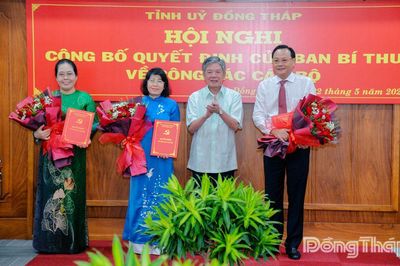 Ban Bí thư chuẩn y 3 đồng chí tham gia Ban Thường vụ Tỉnh ủy Đồng Tháp nhiệm kỳ 2025 - 2030