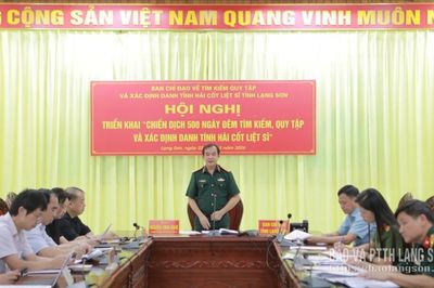 Triển khai chiến dịch 500 ngày đêm tìm kiếm, quy tập và xác định danh tính hài cốt liệt sĩ