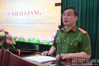 Khai giảng lớp đào tạo nghề cho học viên tại Cơ sở cai nghiện ma túy tỉnh