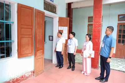 Kiểm tra công tác tổ chức thi tuyển sinh lớp 10 tại các hội đồng coi thi