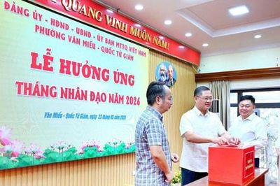 Phường Văn Miếu - Quốc Tử Giám hưởng ứng tháng Nhân đạo năm 2026