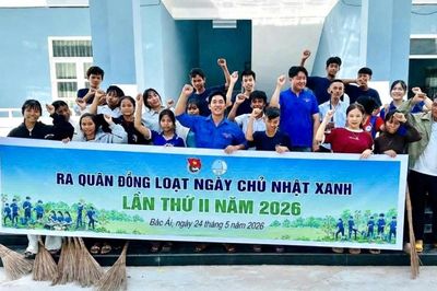 Tuổi trẻ Khánh Hòa đồng loạt ra quân 'Ngày Chủ nhật xanh', lan tỏa lối sống xanh