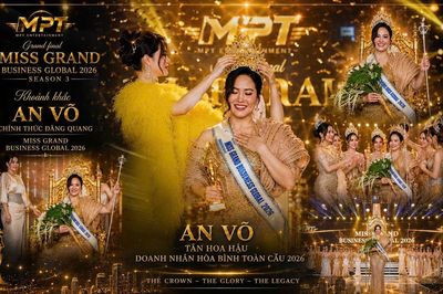 Doanh nhân An Võ đăng quang Hoa hậu cuộc thi Miss Grand Business Global 2026