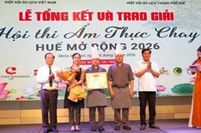 Trao 27 giải tại hội thi 'Ẩm thực chay Huế mở rộng'