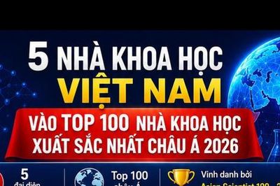 Dấu ấn Việt Nam trong Top 100 nhà khoa học xuất sắc nhất châu Á 2026