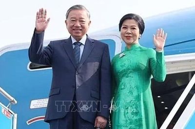 Tổng Bí thư, Chủ tịch nước Tô Lâm và Phu nhân lên đường thăm chính thức Vương quốc Thái Lan