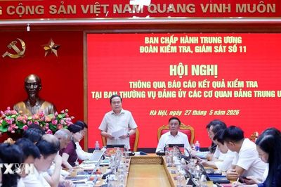 Hội nghị thông qua báo cáo kết quả kiểm tra tại Ban Thường vụ Đảng ủy các cơ quan Đảng Trung ương