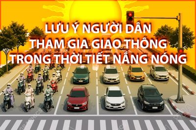 Lưu ý người dân tham gia giao thông trong thời tiết nắng nóng