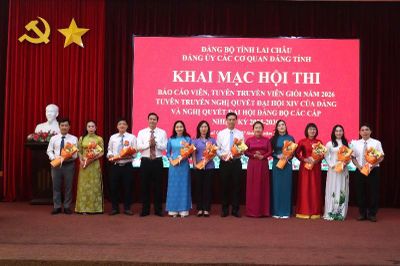 Khai mạc Hội thi báo cáo viên, tuyên truyền viên giỏi năm 2026