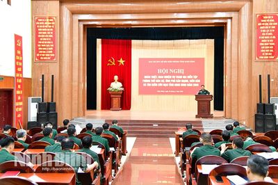 BĐBP tỉnh quán triệt, giao nhiệm vụ tham gia Diễn tập phòng thủ dân sự, ứng phó bão mạnh, siêu bão và tìm kiếm cứu nạn tỉnh Ninh Bình năm 2026