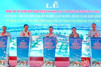 TP Đồng Nai vận động hỗ trợ Cà Mau 342 tỉ đồng xây dựng các công trình an sinh