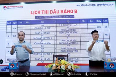 Bốc thăm Vòng loại Giải bóng đá vô địch U17 quốc gia 2026
