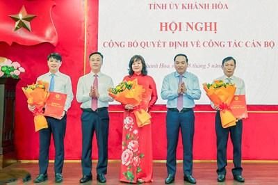 Khánh Hòa điều động, bổ nhiệm loạt cán bộ lãnh đạo, quản lý