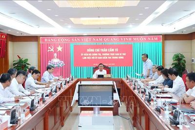 Thường trực Ban Bí thư Trần Cẩm Tú làm việc với Ủy ban Kiểm tra Trung ương