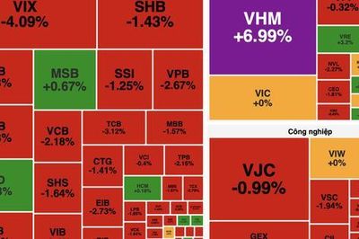 Áp lực bán lan rộng, VN-Index giảm hơn 10 điểm dù nhóm bất động sản ngược dòng