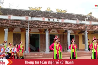 Di sản văn hóa 'Múa đèn chạy chữ và hát chèo chải cổ' ở xã Thiệu Quang
