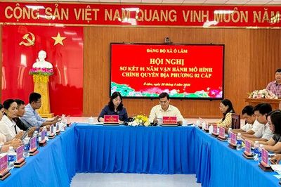 Đảng bộ xã Ô Lâm sơ kết một năm vận hành mô hình chính quyền địa phương hai cấp
