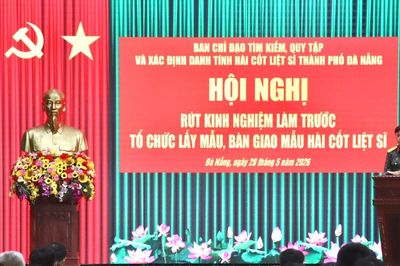 Đà Nẵng rút kinh nghiệm việc lấy mẫu, bàn giao hài cốt liệt sĩ