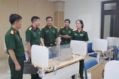 Trường Sĩ quan Thông tin vận hành thử hệ thống thi đánh giá năng lực tuyển sinh quân sự