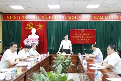 Đồng chí Bí thư Tỉnh ủy tiếp công dân định kỳ tháng 5/2026