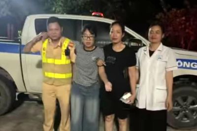 CSGT Ninh Bình dùng xe đặc chủng đưa nữ sinh lớp 12 bất tỉnh đi cấp cứu lúc nửa đêm
