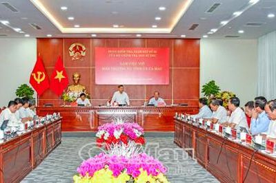 Đoàn kiểm tra, giám sát của Bộ Chính trị làm việc với tỉnh Cà Mau