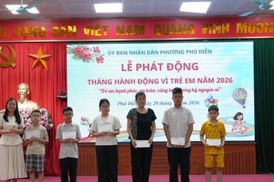 Phường Phú Diễn phát động Tháng hành động vì trẻ em năm 2026