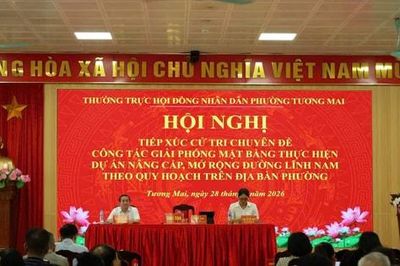 Dự án mở rộng đường Lĩnh Nam: Bàn giao mặt bằng chậm nhất vào 15-6