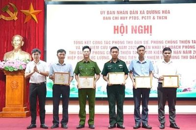 Xã Dương Hòa: Chủ động các phương án phòng thủ dân sự, phòng chống thiên tai năm 2026